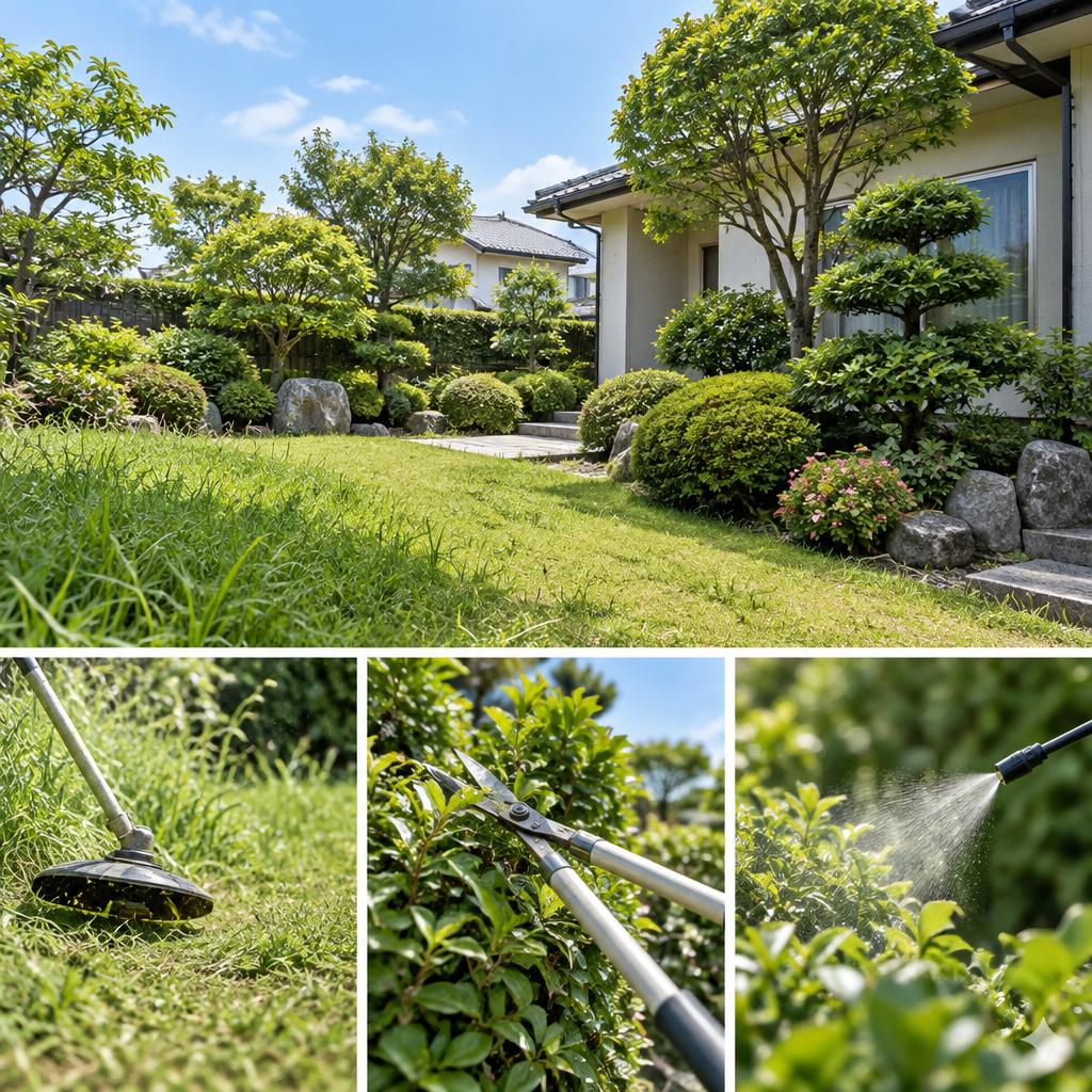 草刈り・消毒・樹木の手入れを、お庭に合わせて